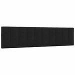 vidaXL Cadre de lit sans matelas noir 200x200 cm tissu