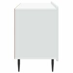vidaXL Meuble TV Blanc 99 x 34 5 x 52 cm Bois d'ingénierie