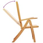 vidaXL Ensemble à manger de jardin 7Pièces bois d'acacia solide textilène