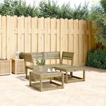 vidaXL Salon de jardin 3 Pièces bois de pin imprégné