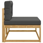 vidaXL Canapé d'extérieur en bout Blanc 115 x 83 x 73 cm Polyester