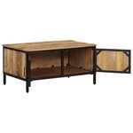 vidaXL Table basse 80x50x40 cm bois de manguier massif brut