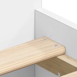 vidaXL Cadre de lit sans matelas blanc 90x200 cm