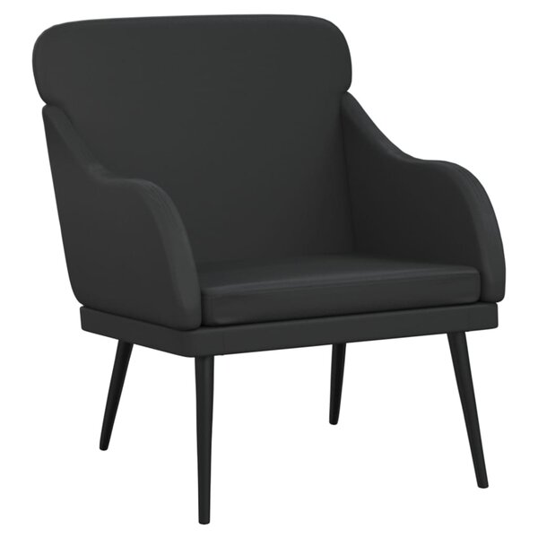 vidaXL Fauteuil Noir 63x76x80 cm Similicuir