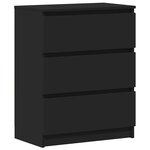 vidaXL Buffet Noir 60x35x76 cm Bois d'ingénierie