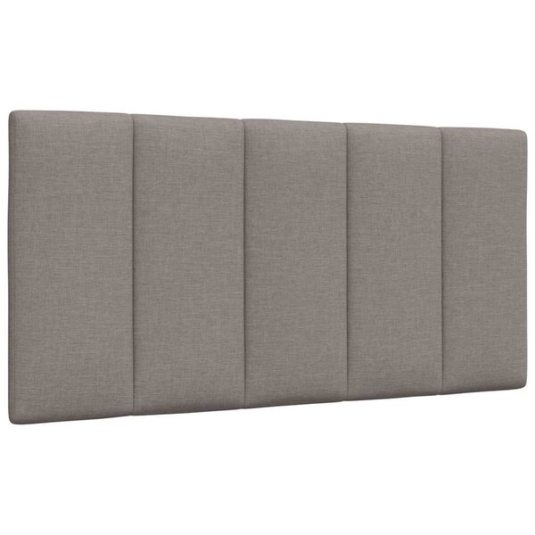 vidaXL Coussin de tête de lit Hanko taupe 100 cm tissu