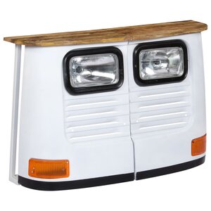 vidaXL Buffet Bois de manguier massif Forme de camion Blanc