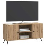 vidaXL Meuble TV 102 x 34 5 x 50 cm Chêne artisanal Bois d'ingénierie