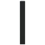 vidaXL Supports d'étagères pour lavabo 2 Pièces noir rectangulaire acier