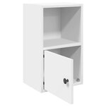 vidaXL Bibliothèque blanc 31x24x52 cm bois d'ingénierie