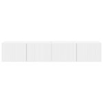vidaXL Meuble TV mural 2 Pièces Blanc 60 x 31 x 29.5 cm Bois d'ingénierie