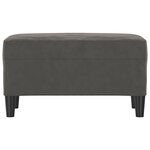 vidaXL Banc Gris foncé 70x35x41 cm Velours