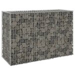 vidaXL Mur en gabion avec couvercles Acier galvanisé 150x60x100 cm