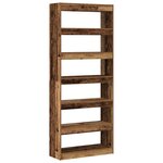vidaXL Bibliothèque Bois ancien 80 x 30 x 198 cm Bois d'ingénierie