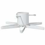 vidaXL Pied de Sapin de Noël 1.73 Blanc 49 x 49 x 15 5 cm Acier