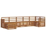 vidaXL Ensemble de canapés d'extérieur 7 pc Naturel