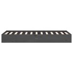 vidaXL Cadre de lit sans matelas gris bois massif 75x190 cm