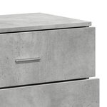 vidaXL Buffet gris béton 60x39x80 cm bois d'ingénierie
