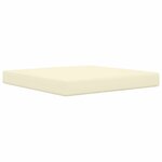 vidaXL Coussin de canapé d'extérieur Crème 80 x 80 x 8 cm Polyester