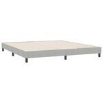 vidaXL Cadre de lit sans matelas gris clair 180x220 cm velours