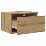 vidaXL Cabinet de chevet mural avec Chêne artisanal 50 x 36 x 30 cm