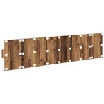 vidaXL Tête de lit avec armoire 3 Pièces Bois Ancien Bois d'ingénierie