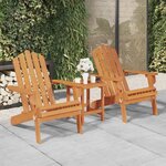 vidaXL Chaises Adirondack de jardin lot de 2 Bois massif d'acacia