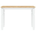 vidaXL Ensemble à manger Panama 3 Pièces blanc bois de pin massif