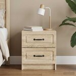 vidaXL Cabinet de chevet Chêne Sonoma 43 x 34 5 x 44 5 cm