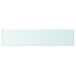 vidaXL Panneaux d'étagère 2 Pièces Verre Transparent 60 x 12 cm