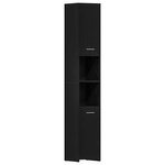 vidaXL Ensemble de mobilier de salle de bain 4 Pièces Chêne noir