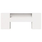 vidaXL Tête de lit avec rangement blanc 180 cm bois massif de pin
