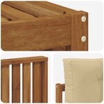 vidaXL Ensemble de canapés d'extérieur 6 pc Naturel et Beige