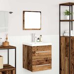 vidaXL Ensemble de mobilier de salle de bain 2 Pièces Bois Ancien