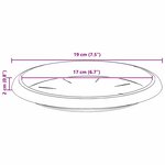 vidaXL Plateau à fleurs rond 24 Pièces Rouge brique Ø 14 x 2 cm Plastique