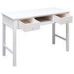 vidaXL Buffet Blanc 108x45x76 cm Bois de Paulownia massif