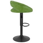 vidaXL Tabourets de bar lot de 2 vert clair velours
