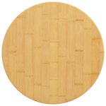 vidaXL Dessus de table Ø30x2 5 cm bambou