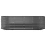 vidaXL Jardinière surélevée Anthracite 212 x 140 x 68 cm Acier galvanisé