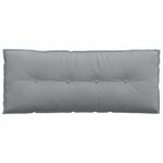 vidaXL Coussin de Dos Gris clair 120 x 19 x 50 cm tissu