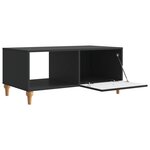 vidaXL Table basse Noir 90 x 50 x 40 cm Bois d'ingénierie