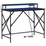vidaXL Bureau Chêne noir 100 x 50 x 86.5 cm Bois d'ingénierie