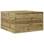 vidaXL Jardinière 80x80x45 5 cm bois de pin imprégné