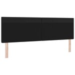 vidaXL Tête de lit LED Noir 180 cm Cuir synthétique
