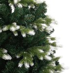 vidaXL Sapin de Noël artificiel à charnières avec neige floquée 150 cm