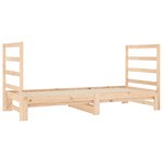 vidaXL Lit coulissant 2x(90x190) cm Bois de pin massif