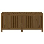 vidaXL Boîte de rangement de jardin Marron miel 147x68x64 cm Bois pin