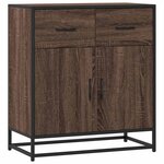 vidaXL Buffet chêne marron 68x35x76 cm bois d'ingénierie