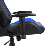 vidaXL Chaise de jeu pivotante Bleu PVC