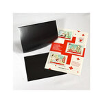 Pochettes noires 85 x 130 mm pour feuillet Croix-Rouge.